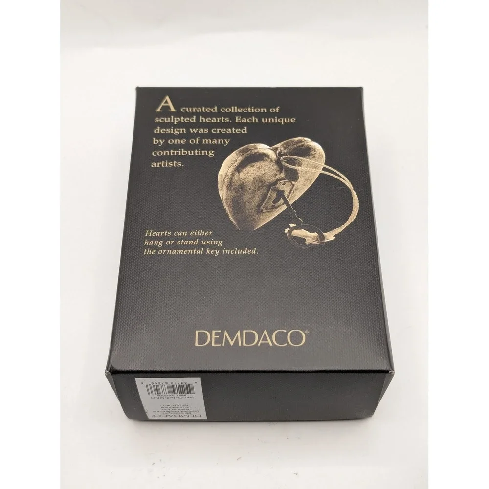 DEMDACO Art Hearts Mom Is The Heart Of The Family Floral Heart Keepsake with Key